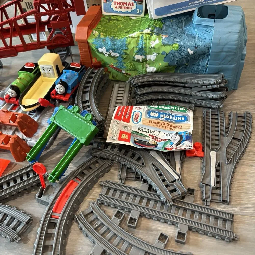 Thomas & Friends Talking Thomas Percy Train Track Fisher Price Tested COMPLETE